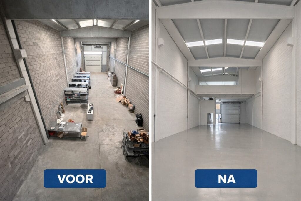 Bedrijfshal renovatie en coating werkzaamheden