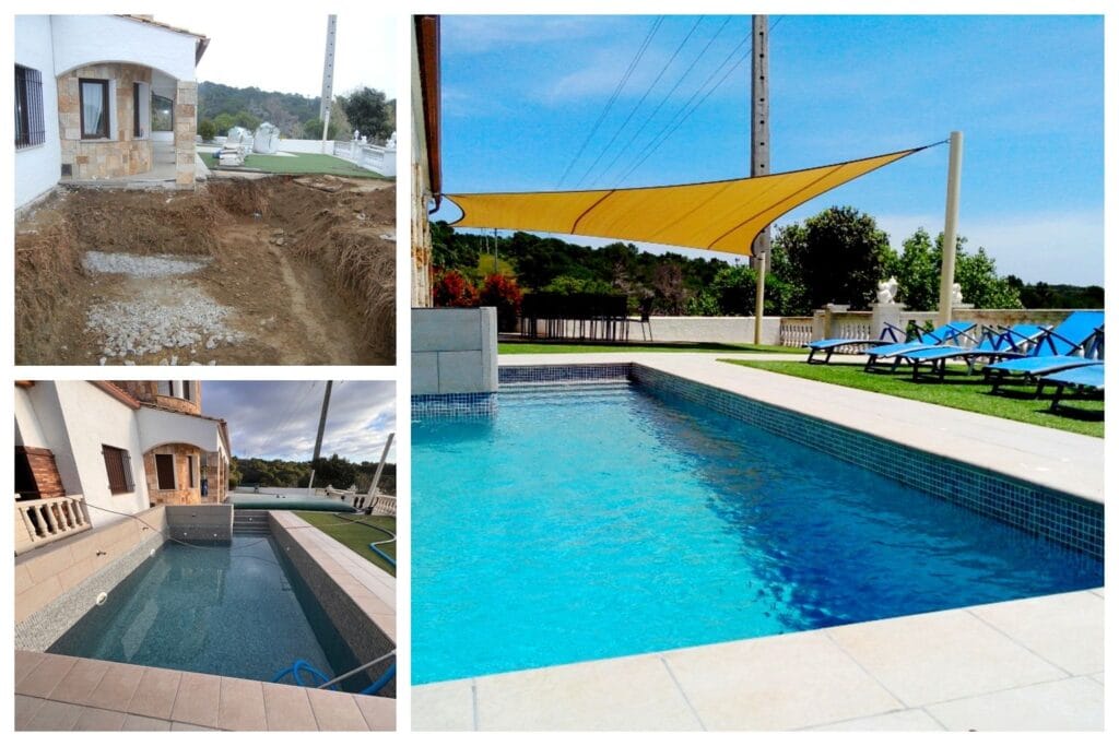 Aanleg zwembad Calonge Spanje